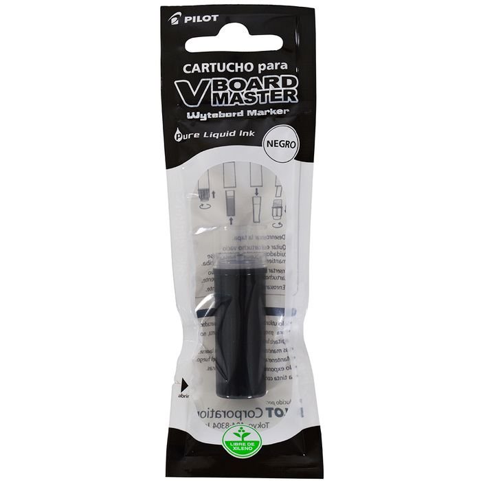 CARTUCHO P/MARCADOR PIZARRA NEGRO PILOT