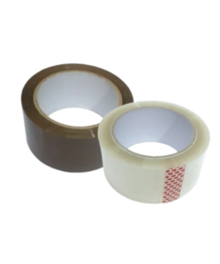 CINTA ADHESIVA TRANSPARENTE/MARRON 48MMX100 35MIC