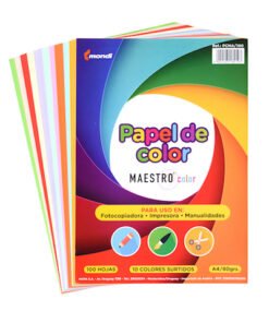 PAPEL MAESTRO COLOR PTE X100 80GR