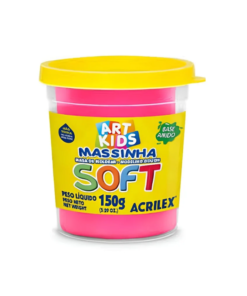 MASA SOFT ACRILEX FUCSIA 150 GRAMOS.